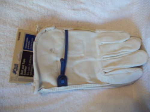 1 Pair Blue Hawk Ball &amp; Tape  Leather Gloves (XL)