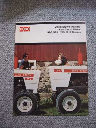 Case David Brown 885 990 995 1210 1212 Tractor Color Brochure 6 pg Orig MINT &#039;72