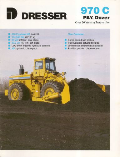 Equipment Brochure - Dresser - 970C - Pay Dozer - Wheel - 1994 (EB876)