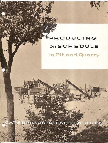 Equipment Brochure - Caterpillar - Diesel Engine Pit Quarry Mining 60&#039;s (E1485)