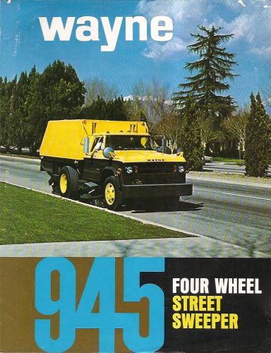 Equipment Brochure - Wayne - 745 - Four Wheel Street Sweeper - 1969 (E1408)