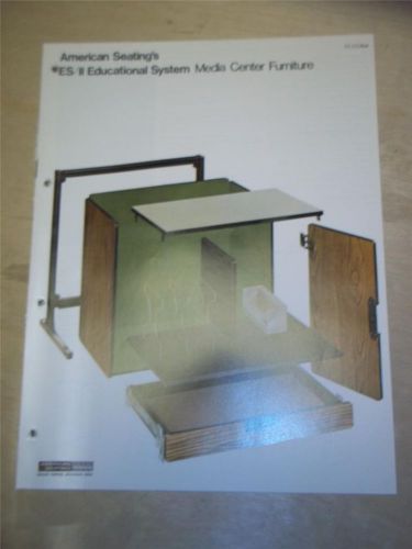 American Seating Catalog~ES/II Educational System Media Center Furniture/Library