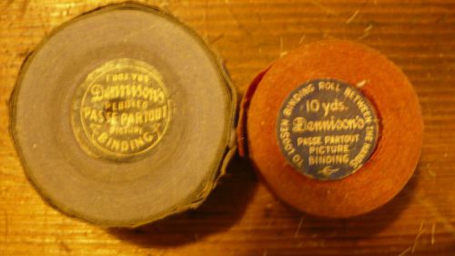 Lot of two rolls dennison&#039;s passe partout picture binding for sale