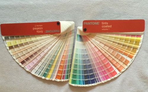 PANTONE tints coated volumes 1 &amp; 2 color guides 2005