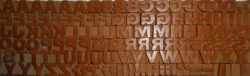 126 piece Unique Vintage Letterpress wooden type printing blocks Unused s1163