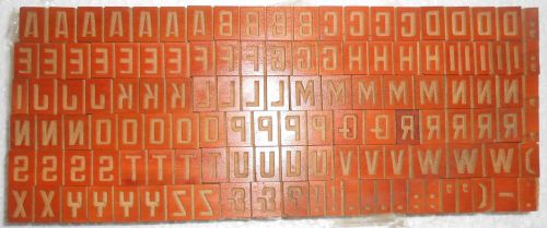 126 piece unique vintage letterpres wood wooden type printing block unused s1033 for sale