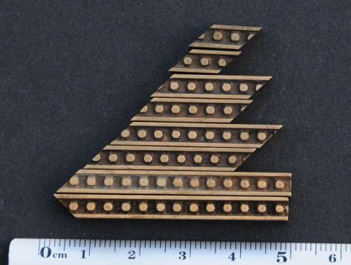 8x lines frame bookbinding Brass Type Letterpress hot stamp hotfoil Art Nouveau