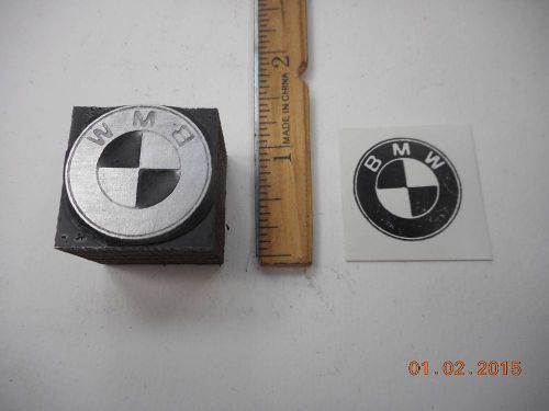 Printing Letterpress Printers Block, BMW Automobile Emblem, British Motor Works