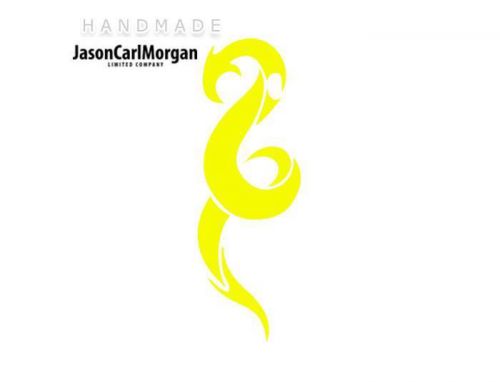JCM® Iron On Applique Decal, Chinese Dragon Neon Yellow