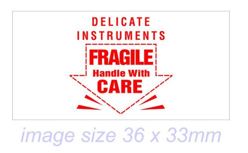 NEW RED Classix P14 Self-Inking Rubber Stock Stamp DELICATE INSTRUMENTS FRAGILE