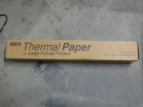 Kroy  Thermal Paper for Large Format printers 100FT