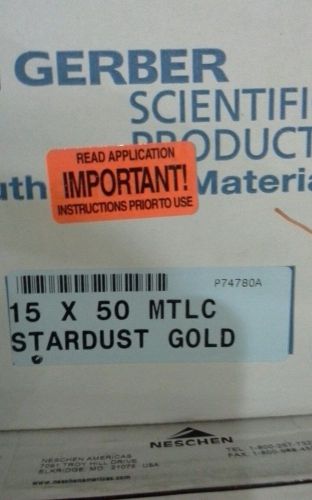 Gerber metallic stardust gold sign making  film vinyl 15 x 50 yd