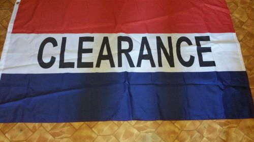 Clearance Sign Flag  3&#039; X 5&#039; Banner