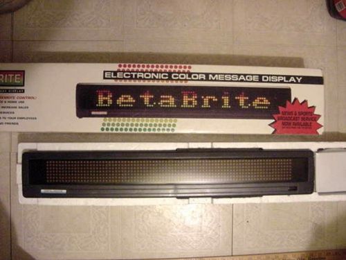 Beta brite 29” led 8 color message sign program &amp; store up to 75 moving messages for sale
