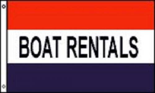 BOAT RENTALS Flag Advertising Banner Rental Pennant Rent Marina Sign 3x5 Outdoor