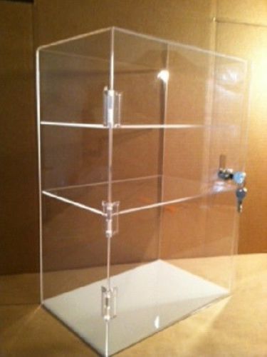 Acrylic display case countertop 12 x 7 x 17.5  * *different shelf spacing  avail for sale