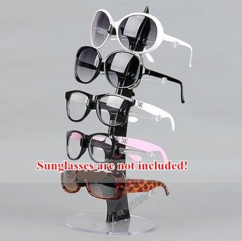 Black Jewelry Eyeglasses Sunglasses Display Frame Showing Stand Glasses Holder
