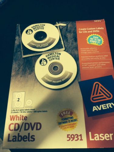 Avery Laser CD/DVD Labels - AVE5931- FREE SHIPPING!!!