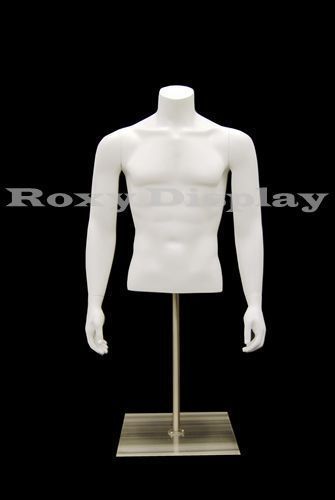 Fiberglass Table Top Headless Male Mannequin Torso Dress Form Display #EGTMSABW