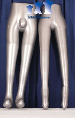 His &amp; Her Special - Inflatable Mannequin - Leg Forms, Silver