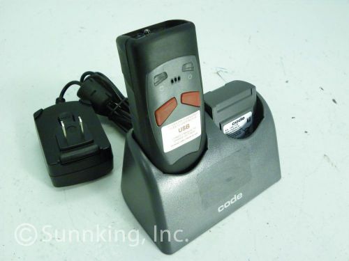 Code i.t.e. barcode scanner 512g_01 w/ cradle, extra battery and adapter for sale