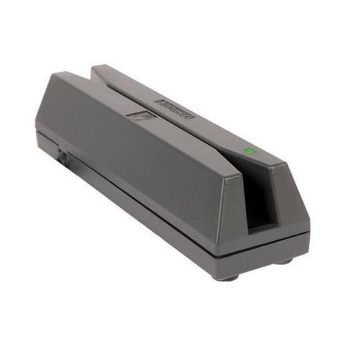 MagTek MagneSafe Magnetic Stripe Reader,Dual Track,60in/s,USB,Gray 21073016