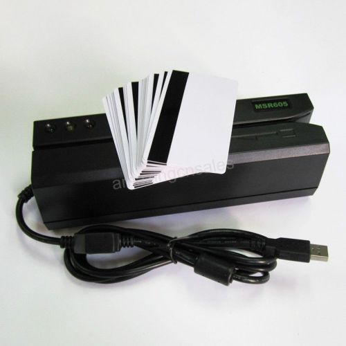 Msr605 hico 3track magstripe card encoder reader msr206 for sale