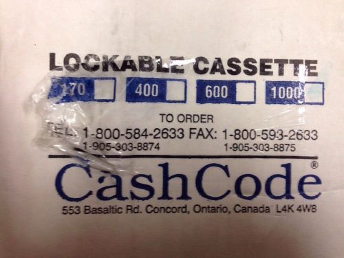 CashCode Lockable Bill Cassette Vault 1000