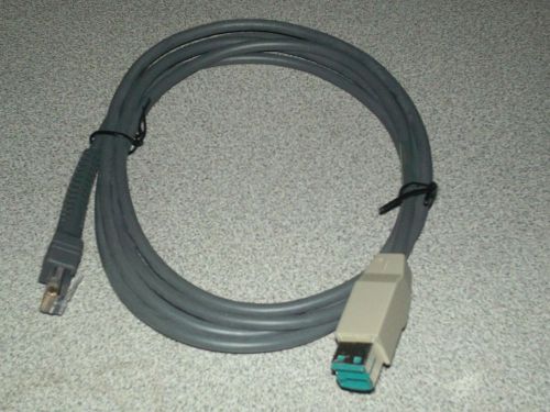 Motorola 7ft usb symbol straight power cable plus oem cba-u03-s07zar for sale