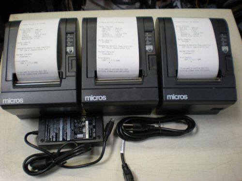 3 Micros Epson TM-T88 III M129C Receipt Printers IDN Interface