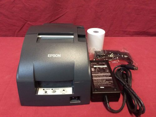 Epson TM-U220B POS Ethernet I/F Impact Dot Matrix Printer w/ PS180 Adapter
