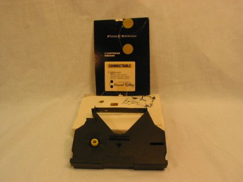 Adler/Royal/Olympia/Xerox/Swintec Correctable Cartridge Ribbon, No. T322 Black.