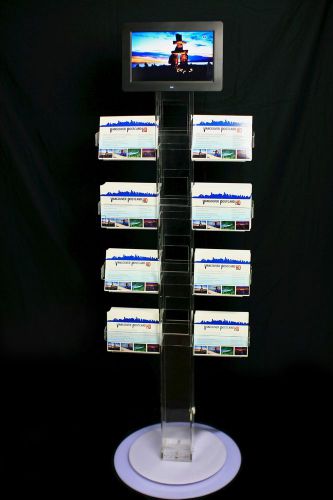 Acrylic Postcard Greeting Card Display Spinning Stand Rack