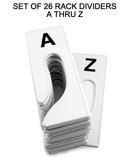 Rack dividers clothing king size alpha (a-z) heavy duty for sale