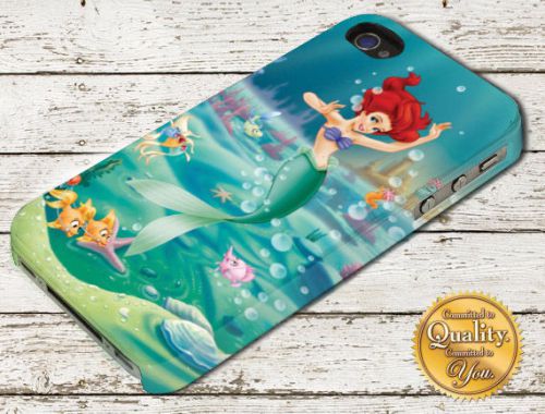 Ariel Mermaid Disney Princess And Friends iPhone 4/5/6 Samsung Galaxy A106 Case