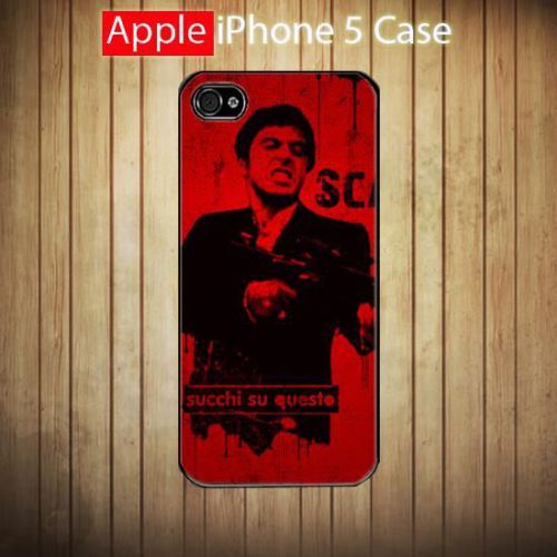 iPhone and Samsung Case - Scarface Film Succhi Su Questo Poster Red - Cover