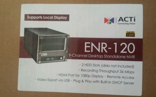 ACTi ENR-120 9-Channel 2-Bay Desktop Standalone NVR