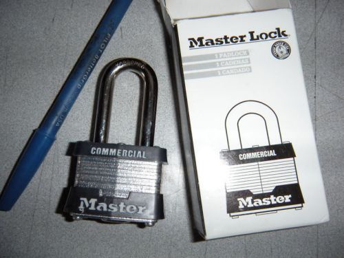 New Commercial Master &#034;longneck&#034; Padlock &amp; Key w/warran