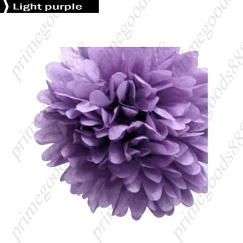 13 c DIY Colored Paper Ball flower Wedding Bouquet New Home Holiday Light Purple