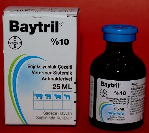 Baytril 10% Enrofloxacin 25 ml FOR DOG-CAT-CATTLE-SHEEP FREE SHIPPING