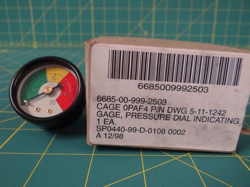 Electro Products 5-11-1242 Pressure Dial Gauge   NSN 6685-00-999-2503   0-60 PSI