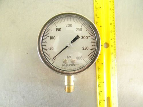 Ashcroft 25-1009aw-02l pressure gauge 400 psi 25-1009aw-02l 2.5&#034; nib for sale