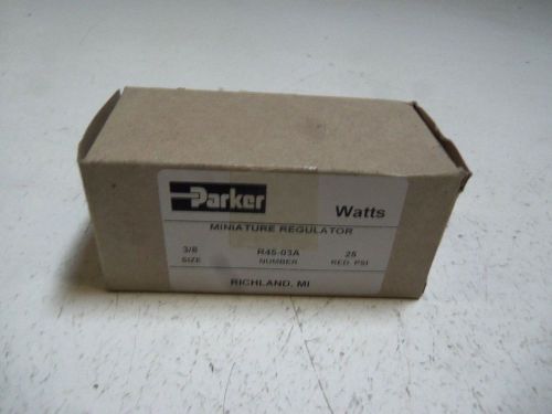PARKER R45-03A MINIATURE REGULATOR *NEW IN BOX*