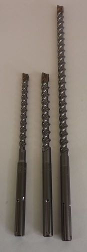 Hitachi sds-max hammer drill 3-piece set rotary bit new 21&#034; and 13&#034; 5/8&#034; 3/4&#034; for sale