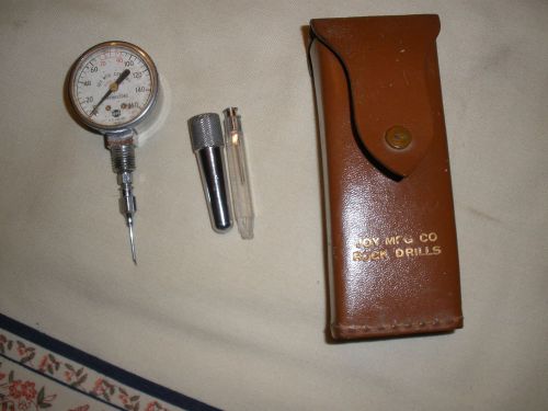 U.s.gauge--compressor rock drill gauge--joy manufactoring:(us gauage 28031w/case for sale