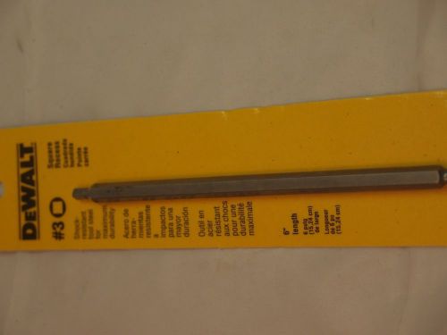 New dw2262 dewalt #2 square drive recess 6 long screw drive bit used in rv-boat for sale
