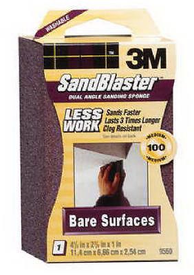 3M, 4pk, Sandblaster, 150 Grit Dual Angled Detail Sanding Sponge