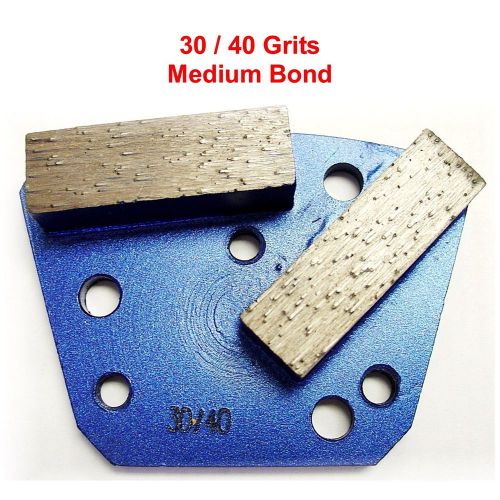 Trapezoid concrete grinding shoe plate - 30/40 grit medium bond for sale