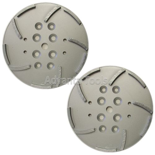 2pk 10” diamond grinding disc head for edco blastrac concrete grinders - 10 segs for sale