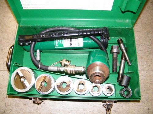 Greenlee 7506 1/2&#034; - 2&#034; Slug Splitter Hydraulic Knockout Set with Case 767 pump